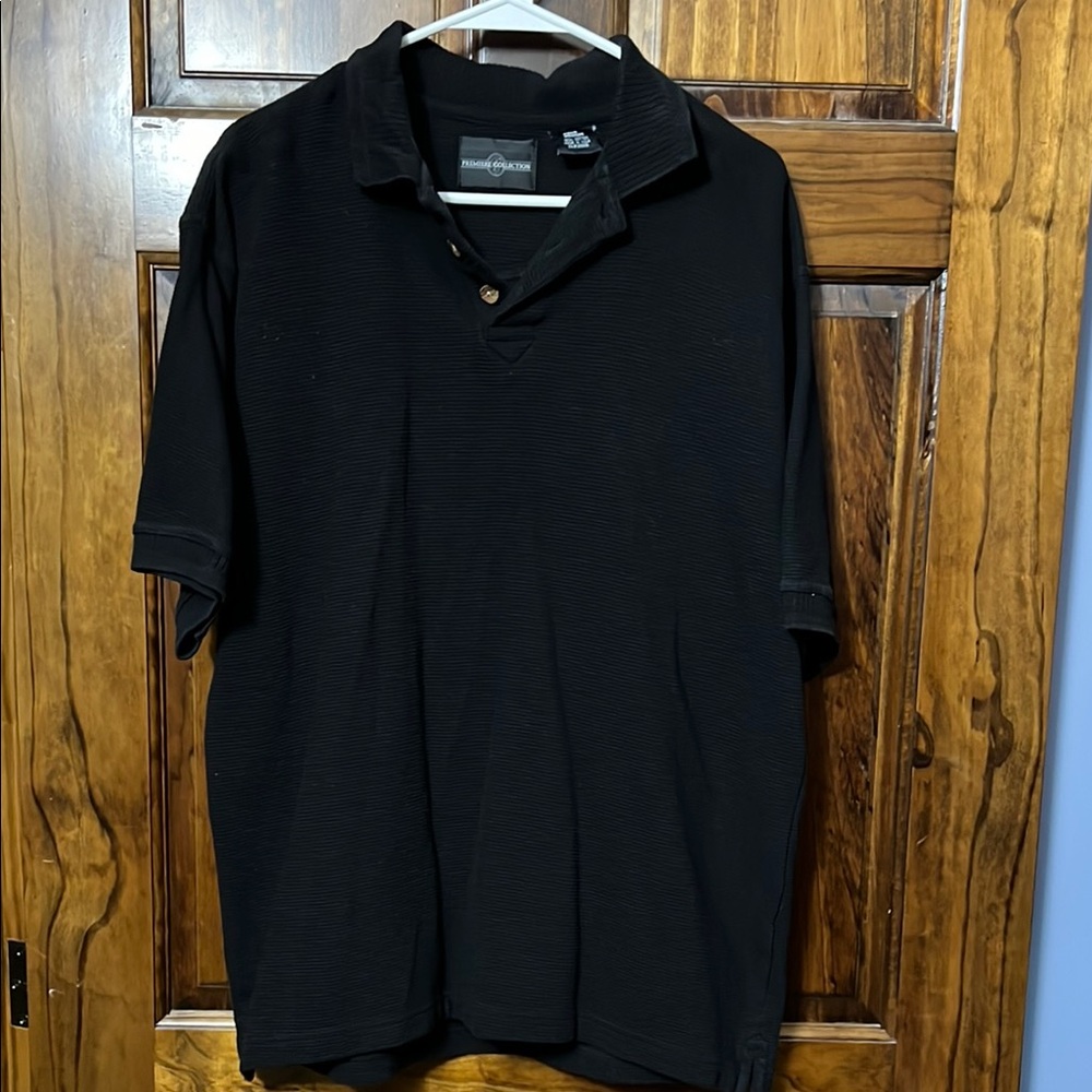 Premiere collection Men's Black Polo Shirt